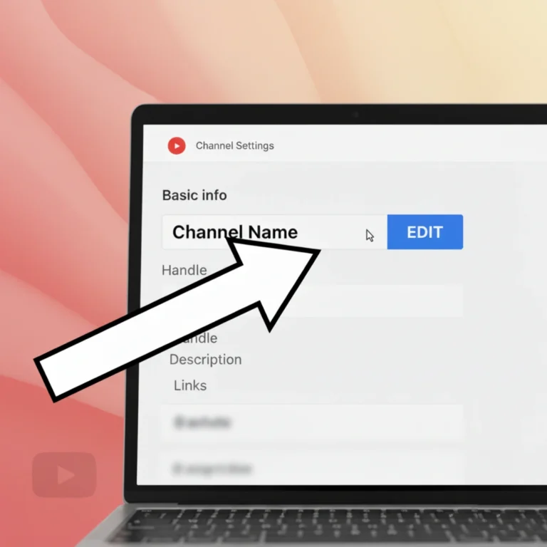 How to change your youtube channel name